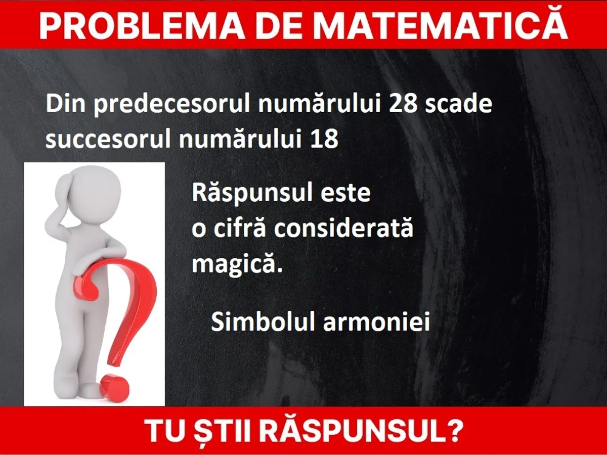 Problemă de matematică Foto: Newsweek