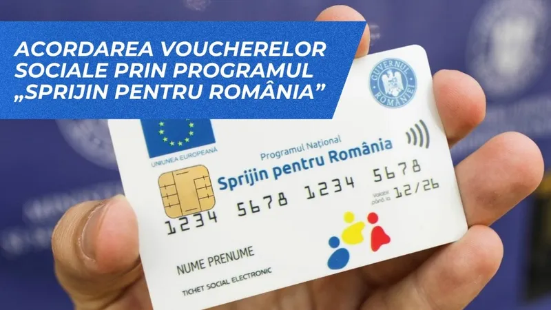 Card social cu suma de 250 lei- Foto: Ministerul Investițiilor și Proiectelor Europene