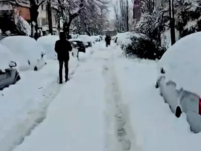 Ninsoare în Sectorul 1 - Foto: Newsweek România