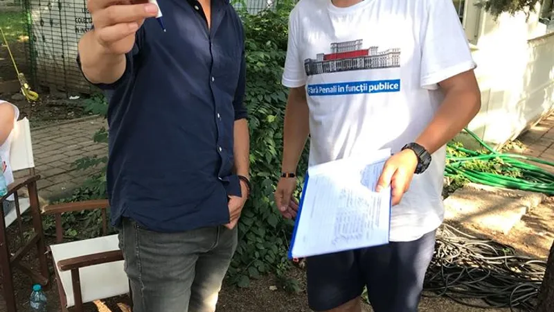 Solistul Adrian Despot s-a alăturat inițiativei cetățenești. Foto: #Rezistența