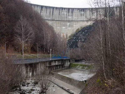 Barajul Paltinu golit - Foto: Inquam Photos / Ovidiu Micsik