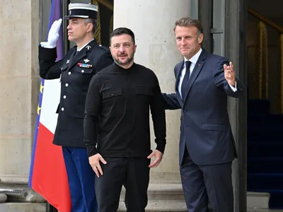 Zelenski și Macron - Foto: Profimedia Images