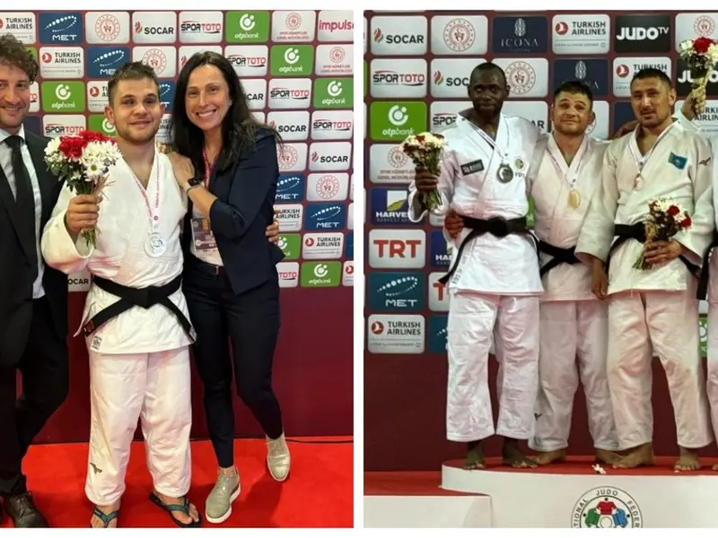 Alexandru Bologa, sportiv nevăzător, aur la primul Grand Prix de judo 2024. S-a calificat la Paris - Foto: Facebook