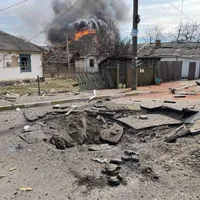 Orașul ucrainean Makariv a fost distrus de bombardamentele rusilor/ FOTO Twitter- Lesia Vasilenko