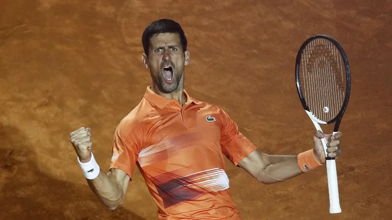 Novak Djokovic a câștigat a 1.000-a partidă din carieră și s-a calificat în finala de la Roma. / Foto: eurosport.ro
