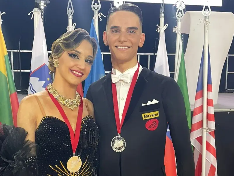 Suntem în top! Doi români, pe podium la Campionatul Mondial de Dans Sportiv. Au încântat juriul - Foto: Facebook/ Federația Română de Dans Sportiv