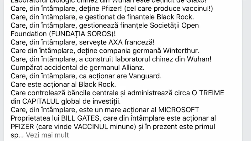 Mesajul fals care circulă pe rețele sociale