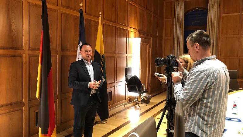 Lucian Brujan, la Academia Națională a Germaniei «Leopoldina» Foto: Leopoldina/ Stefanie Kirsch