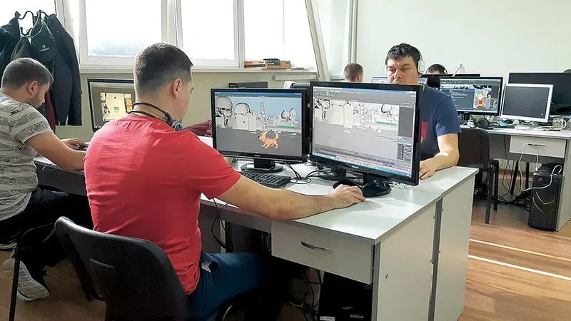 Animația este realizată în studiourile proprii
