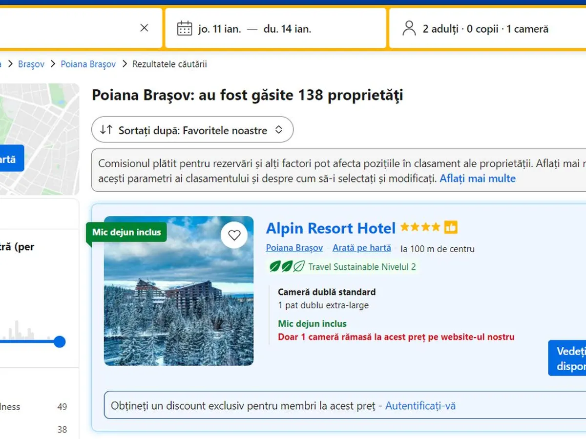 Primul hotel de lux Kempinski din România, în Poiana Brașov. În „Poiana” bulgarilor, e de 18 ani - Foto: captură ecran