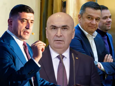 George Simion, Ilie Bolojan și Sorin Grindeanu - Foto: Profimedia images