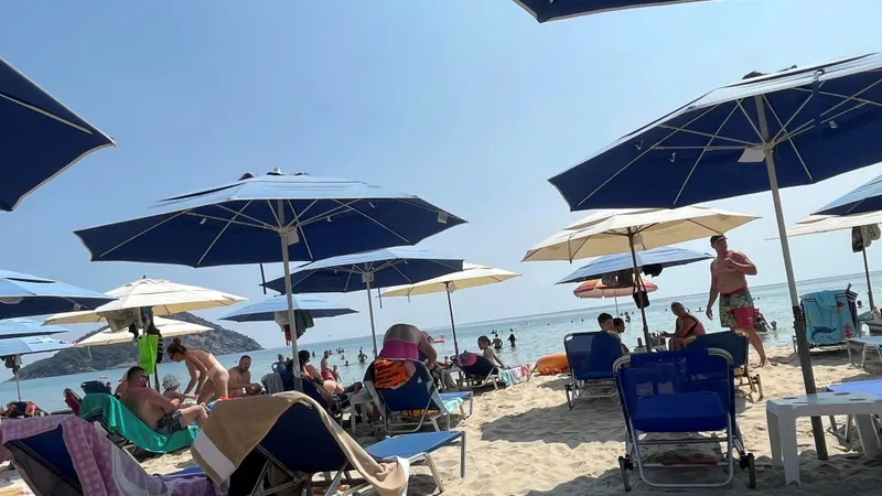 Plajă în Grecia Foto: Forum Thassos