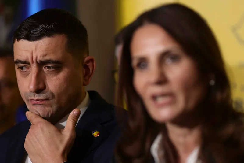 George Simion și Anca Alexandrescu - Foto: INQUAM PHOTOS / Octav Ganea