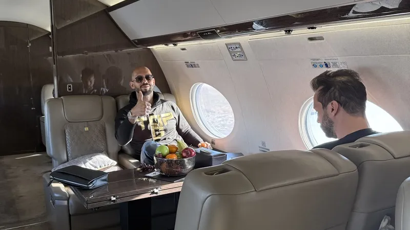 Frații Tate se întorc în România cu un avion privat - Foto: X / Andrew Tate
