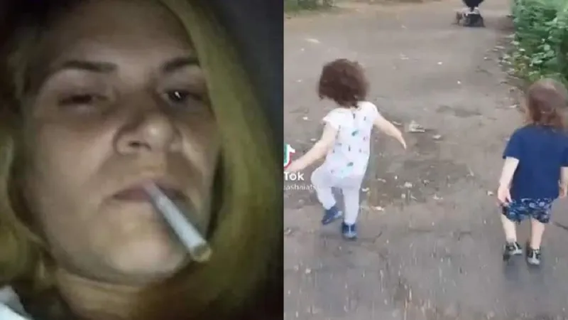Mama celor doi gemeni care au căzut de la etajul 10- Foto: știrilekanald.ro