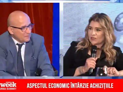 Sabin Orcan și Coralia Kreyer, la Newsweek Health & Pharma Summit 2023. - Foto: captură video