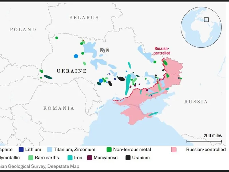 Cum l-a șantajat Trump pe Zelenski să-i dea mineralele - Foto: Ukrainian Geological Survey (imagine cu caracter ilustrativ)