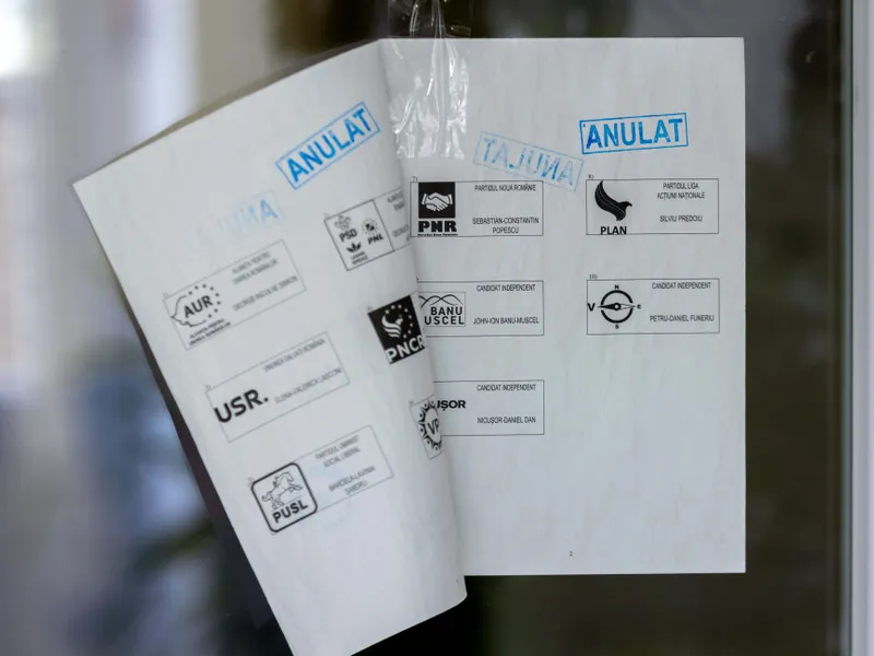Buletin de vot anulat - Foto: INQUAM PHOTOS/Casian Mitu