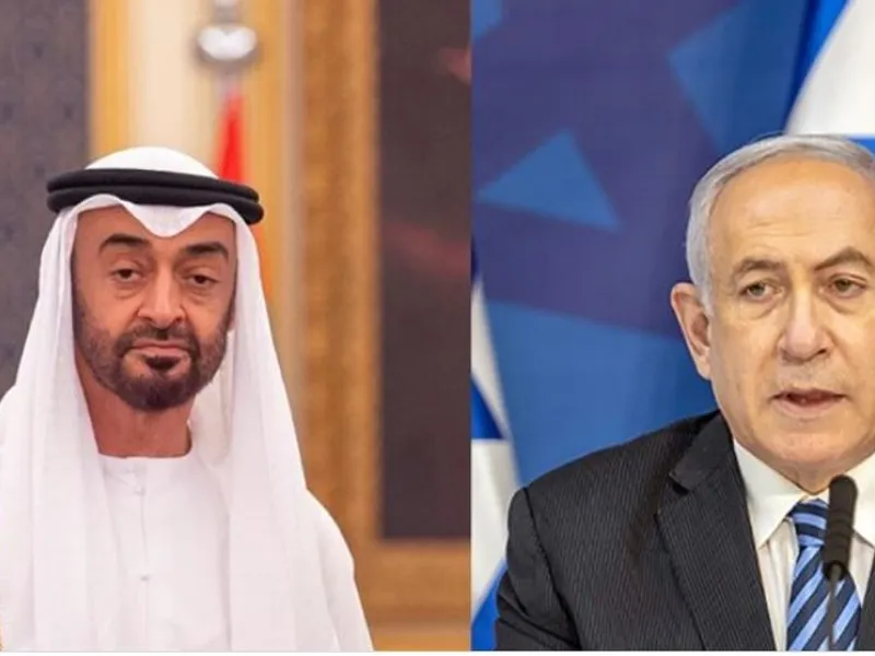 Mohammed Bin Zayed și Netanyahu/Foto: timesofisrael