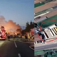 FOTO cu cisternele la stația GPL Crevedia. Primarul știa că funcționează ilegal - Foto: Google Earth