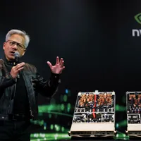 Jensen Huang, cofondator și director executiv al Nvidia Corp., vorbește în cadrul unei conferințe de presă la Taipei - Foto: Profimedia Images