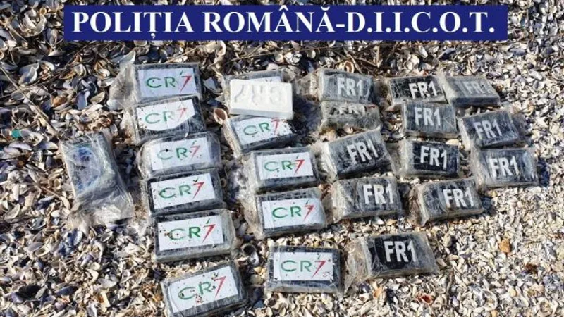 Cocaină/FOTO: Poliția Română