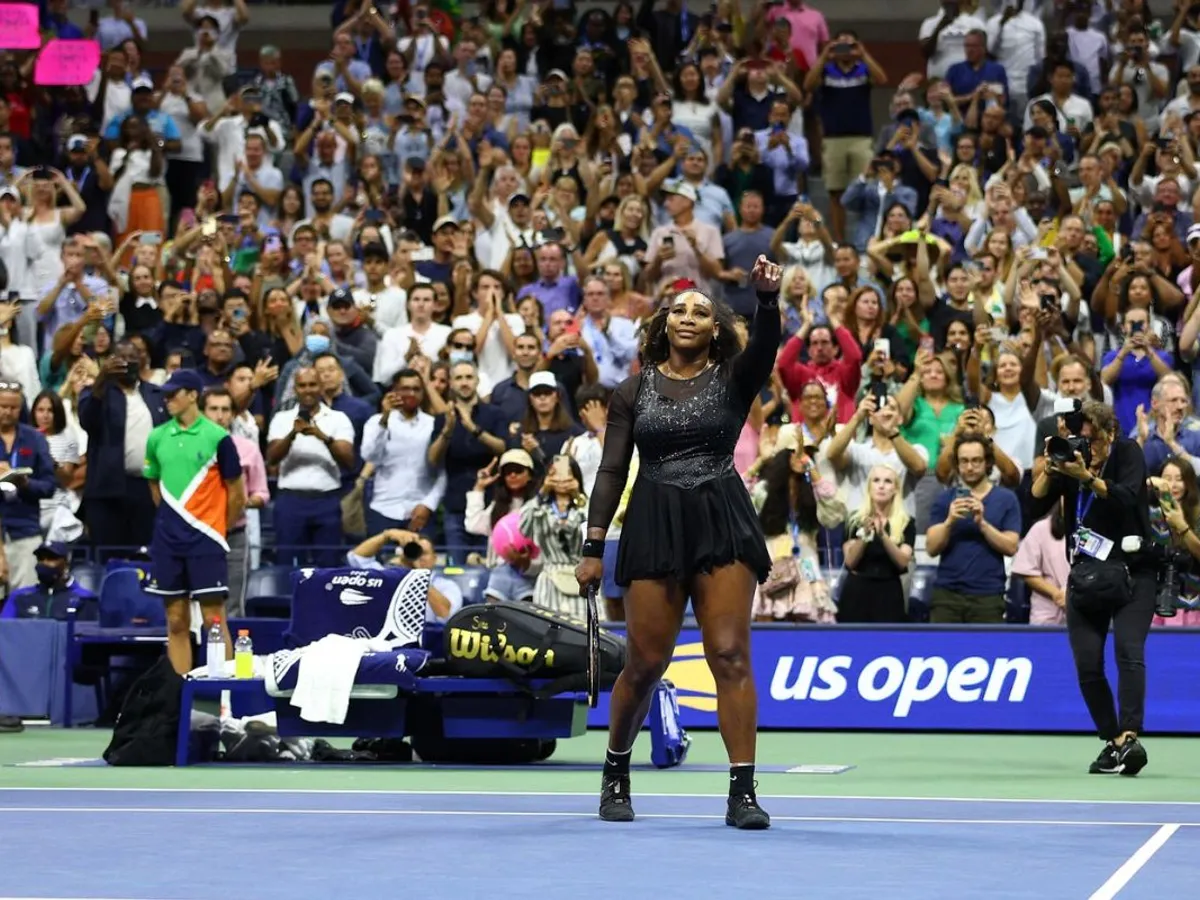 Serena Williams, pe 2 septembrie 2022, după ce a fost învinsă de Alja Tomljanovic, când s-a retras - Foto: Profimedia Images