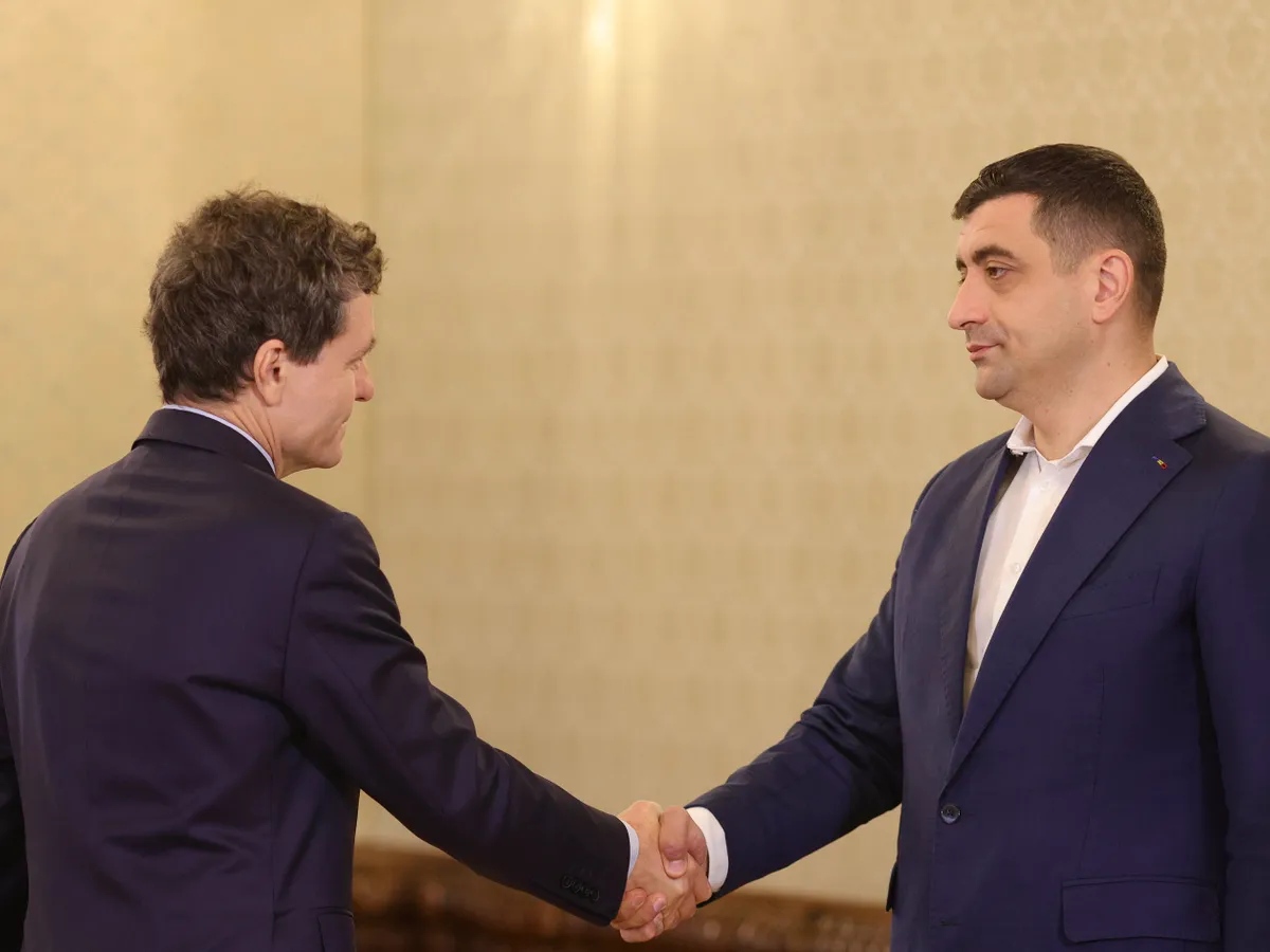 Nicușor Dan și George Simion - Foto: INQUAM PHOTOS / Octav Ganea