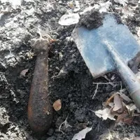 O bombă din al Doilea Război Mondial a fost descoperită în Odorheiu Secuiesc de un detectorist - Foto: ISU Harghita
