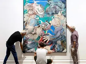 „The App”, lucrare de Adrian Ghenie - Foto: Thaddaeus Ropac/ Facebook