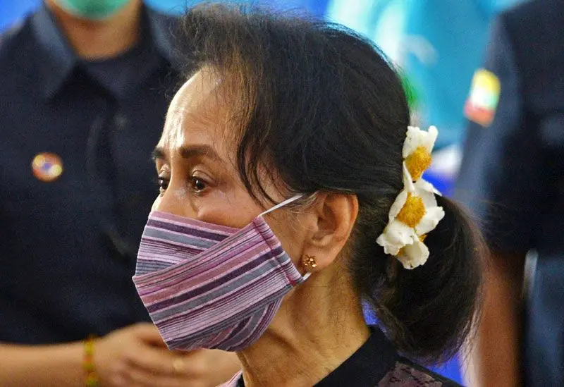 Aung San Suu Kyi va rămâne în detenție până pe 15 februarie/FOTO: Getty