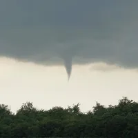 Mini-tornadă în Balotești și Buftea/Foto: FB