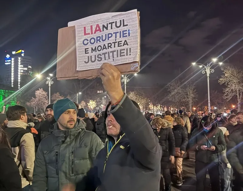 A 4-a zi de proteste pentru independența Justiției, la București - Foto: Facebook / Corupția ucide