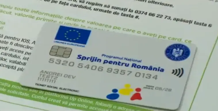 De miercuri începe distribuirea voucherelor sociale. Peste 2,5 milioane de beneficiari/FOTO: Captura video