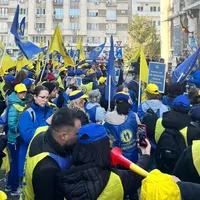 Sindicatele din Sănătate au ieșit din nou în stradă Foto: Federația “Solidaritatea Sanitară” din România