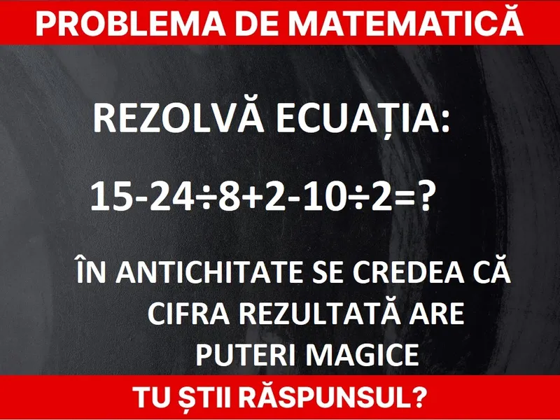 Problemă de matematică Foto:Newsweek