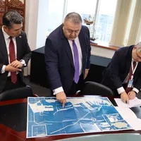 Președintele Camerei de Comerț și Industrie a României, Mihai Daraban, a avut o întrevedere oficială cu E.S. Rim Kap-soo, Ambasadorul Republicii Coreea în România Foto: CCIR