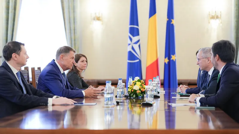 Preşedintele Iohannis cere OMV să înceapă urgent exploatările offshore în perimetrul Neptun Deep. / Foto: presidency.ro
