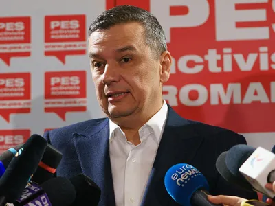Sorin Grindeanu, preşedintele PSD, dând delaraţii presei - Foto: INQUAM PHOTOS/Pană Tudor