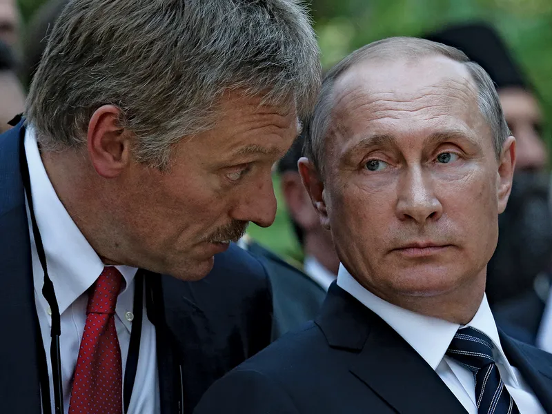 Peskov și Putin în 2016