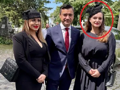 Mihai Chirica, la braț cu Alina Filip, soția lui Petronel Corduneanu la un parastas organizat în Cimitirul Eternitatea din Iași Foto: Facebook