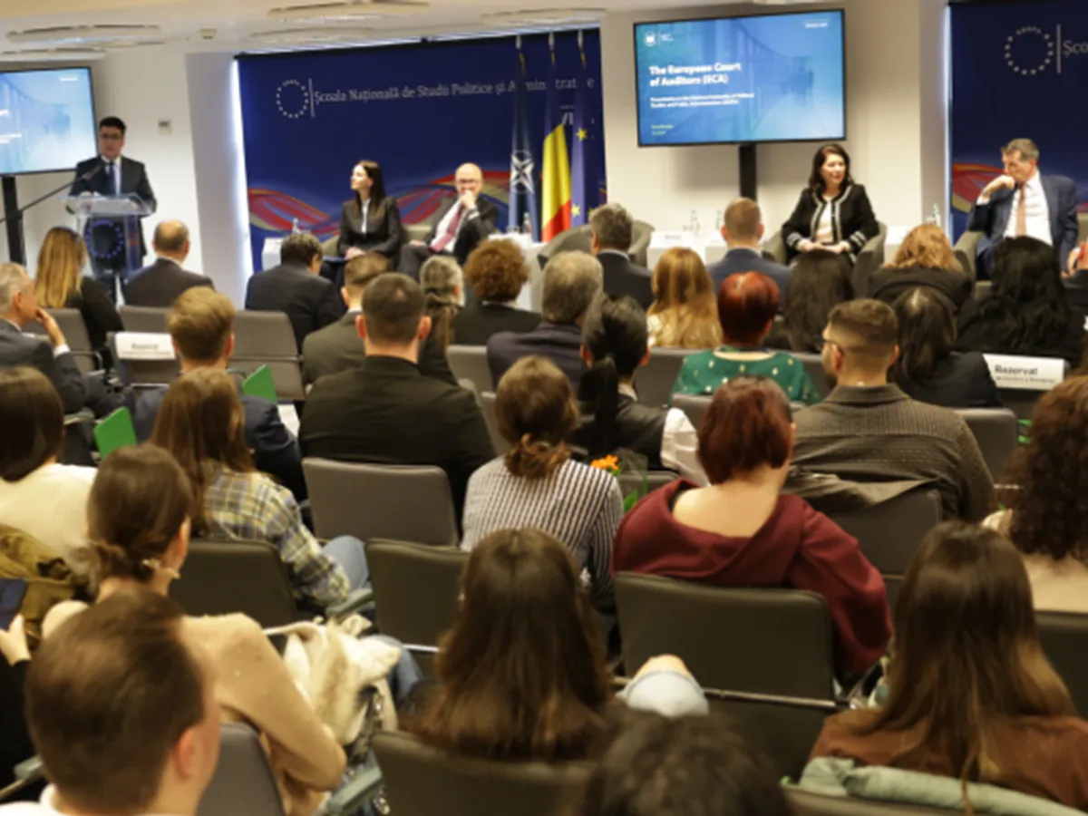 Dezbaterea, parte din seria de evenimente „The Future of Europe” Foto: SNSPA