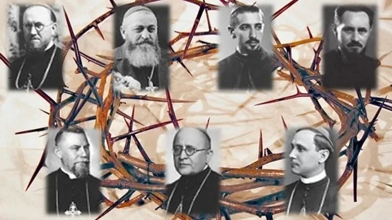 Cei șapte episcopi greco-catolici care vor fi beatificați la Blaj. Foto: Vatican News