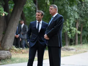 Klaus Iohannis şi Emmanuel Macronau au programate convorbiri oficiale la Palatul Élysée. Foto arhivă, AFP