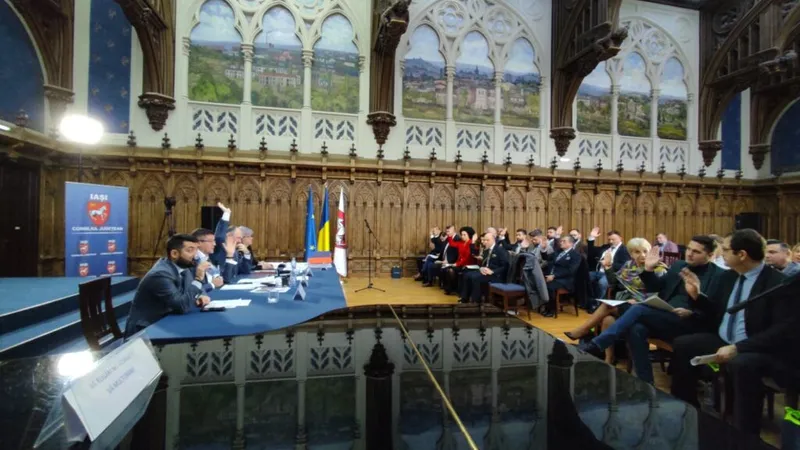 Ultima ședință de plen a Consiliului Județean Iași s-a încheiat cu o confruntare de maidan PNL-PSD! : FOTO - Ziarul de Iasi(imagine cu rol ilustrativ)