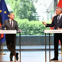 Cancelarul Germaniei și cel al Austriei - Foto: Profimedia Images