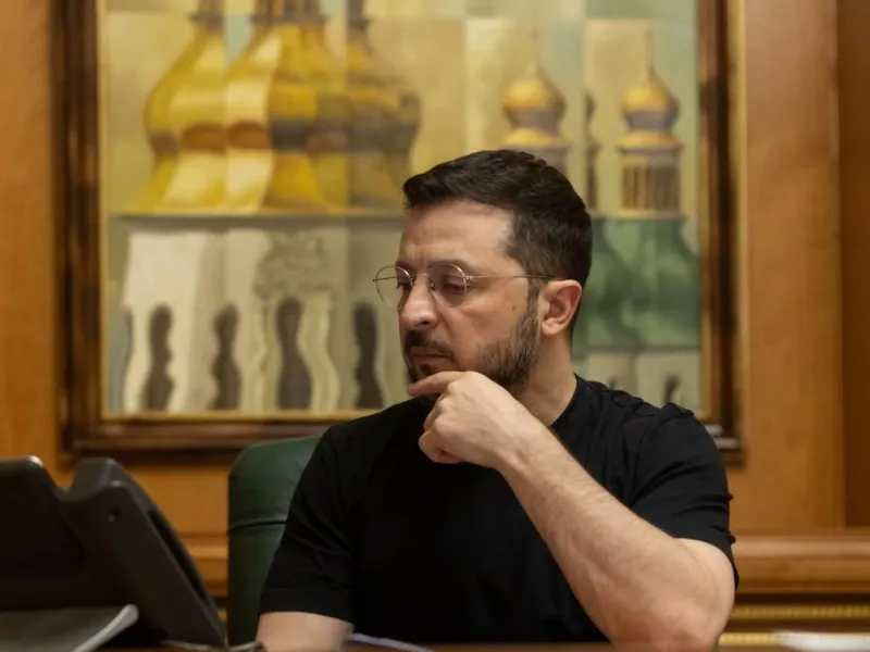 Zelenski l-a invitat pe Nicuşor Dan să facă o vizită în Ucraina: „Respectăm România” - Foto: Profimedia Images