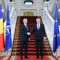 Președintele Klaus Iohannis și secretarul general al NATO, Jens Stoltenberg. Sursă imagine: presidency.ro