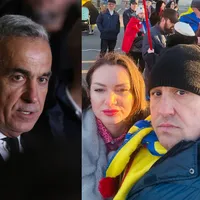 Călin Georgescu este sprijinit de Alina Filip și soțul ei , Petronel Corduneanu Foto: INQUAM Photos/Facebook