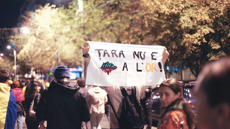 PROTEST O repornire a exploatării de la Roșia Montană ar putea duce la noi proteste de stradă - Foto: INQUAM PHOTOS / George Calin